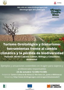 Birding Aragón participa en la Aragón Climate Week