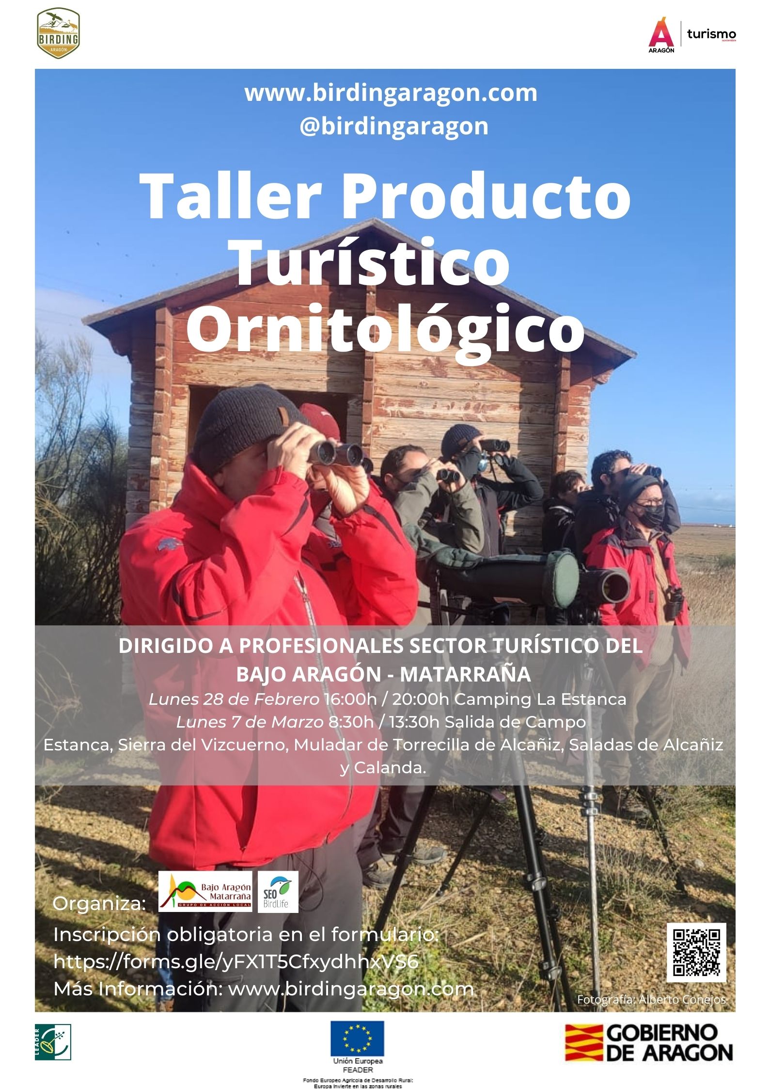 Taller de producto turístico ornitológico en las comarcas de Bajo Aragón y Matarraña