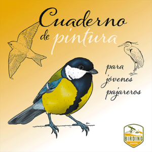 Cuaderno de pintura para jóvenes pajareros Birding Aragón